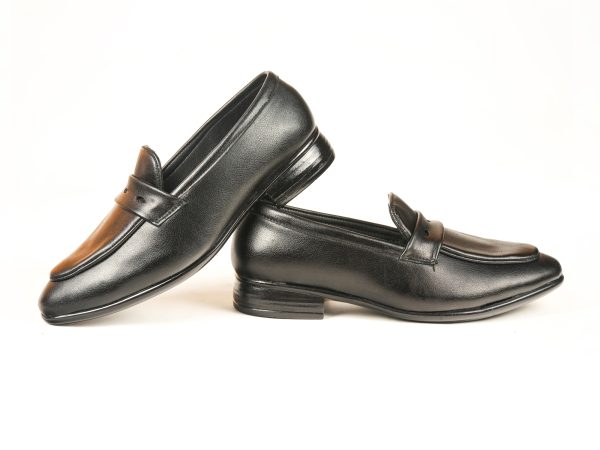 Run Shoes Leather Slip-on Penny Loafers for Men (2258)