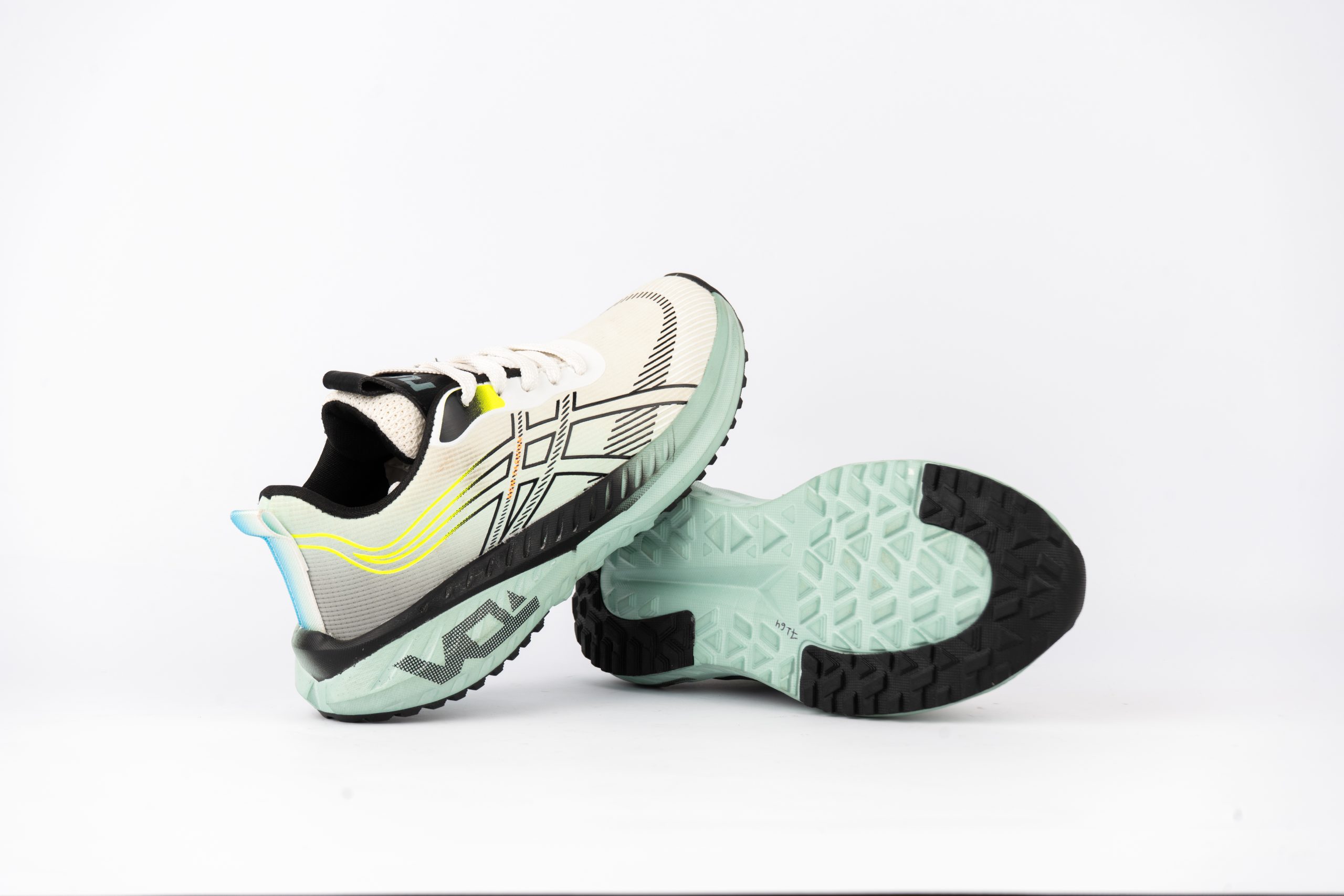 Run Shoes White&Parrot Men's Sports Shoes (7164) - Image 3