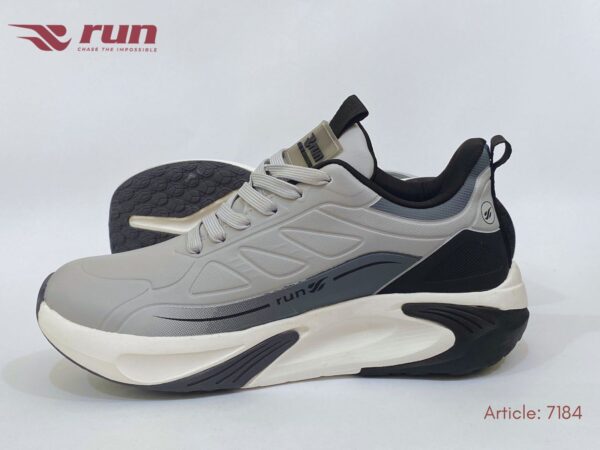Run Shoes Black/Grey Sports Shoes (7184)