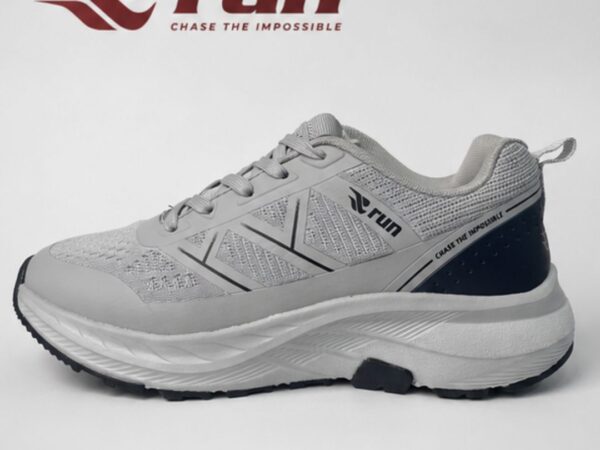 Run Shoes Sports Sneakers Light Grey (7182)