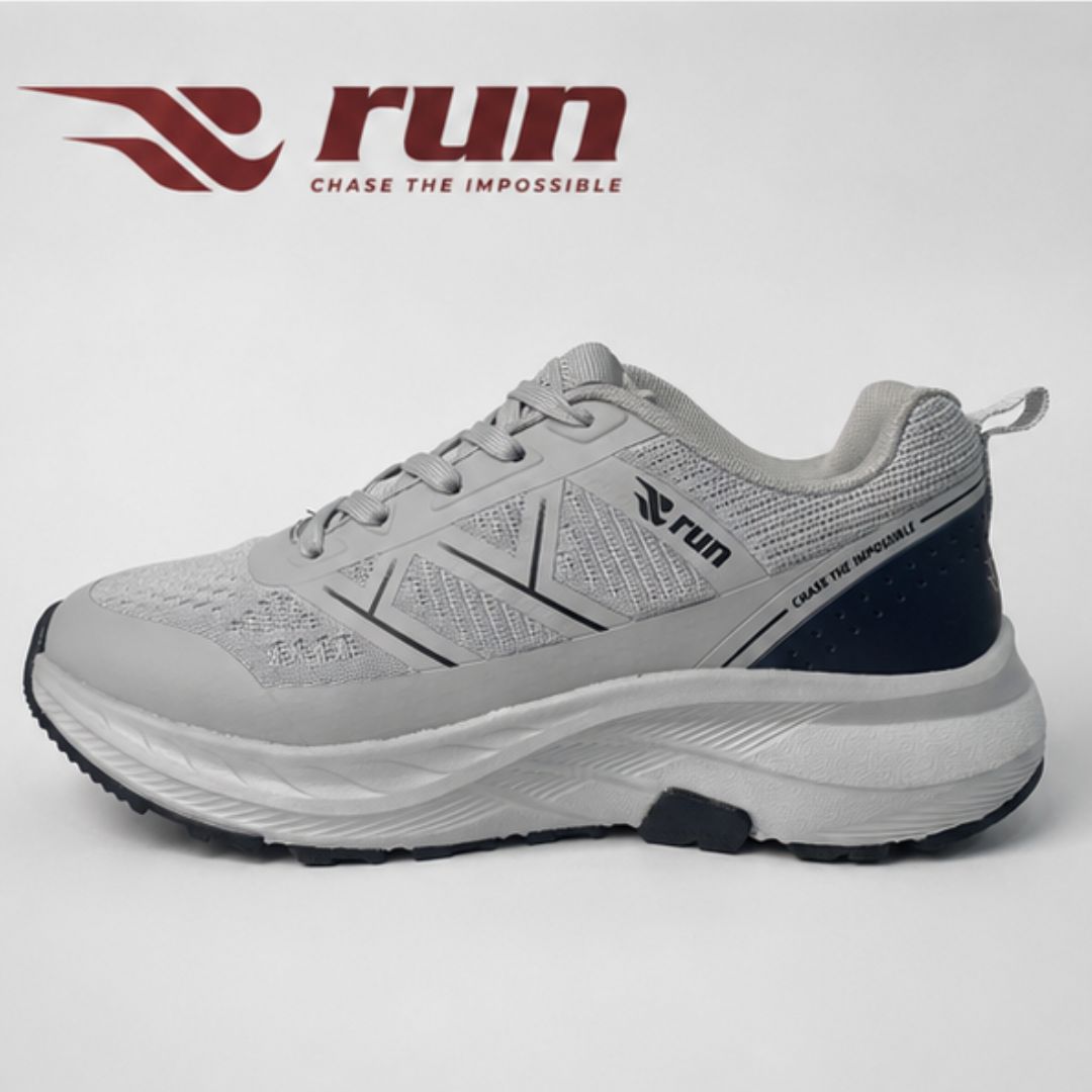 Run Shoes Sports Sneakers Light Grey (7182)