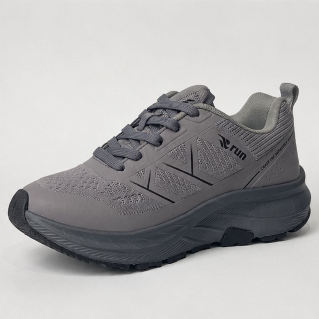 Run Shoes Sports Sneakers Dark Grey (7182) - Image 2