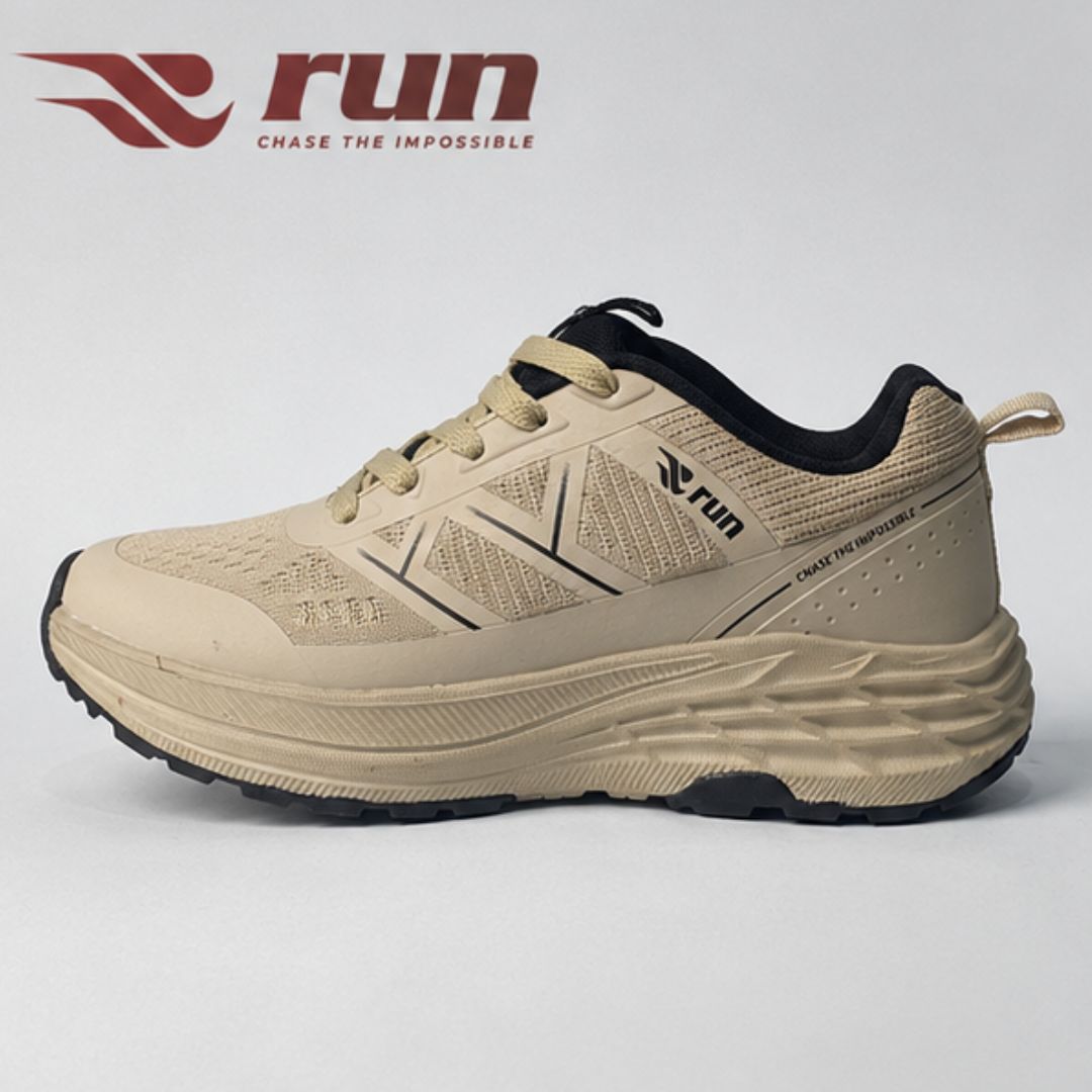 Run Shoes Sports Sneakers Cream (7182)