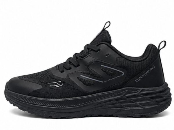 Run Shoes Men's Black Sneaker (7181)
