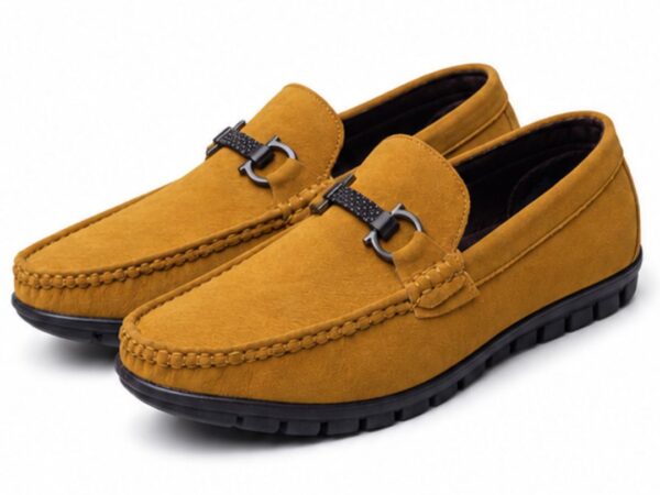 Run shoes Tan Buckle Loafers (2306)
