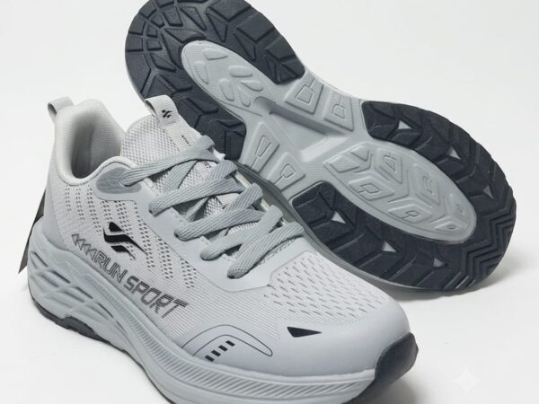 Run Shoes Men's Light Grey Sneakers(7187)